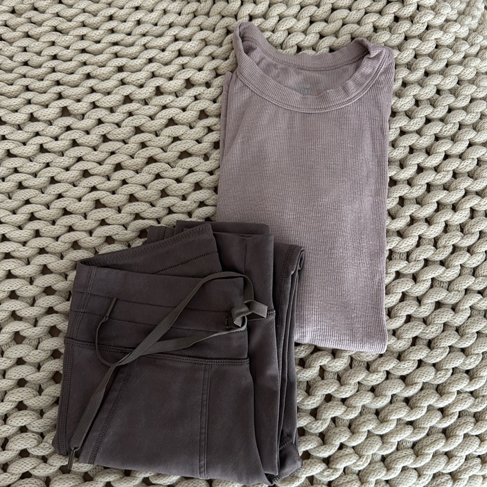 TAUPE AERIE LOUNGEWEAR SET